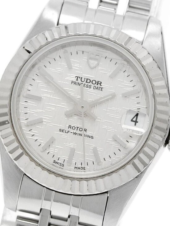 TUDOR Princess Date 92514 WG bezel Silver Dial Automatic Ladies Watch_950621